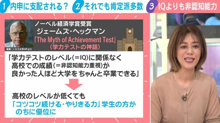 ジェームズ・ヘックマン氏/中室牧子氏