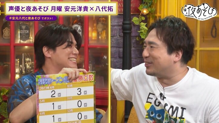 【写真・画像】安元洋貴＆八代拓、新罰ゲーム“青汁アイス”に大悶絶！八代拓のポンコツ疑惑も浮上！？ 　2枚目