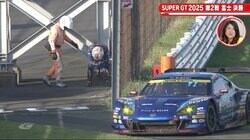 何が起きた！？ “予想外の1周”でスバルに「異変」 マシンから立ち上る白煙…ドライバーは号泣、劇的ドラマの瞬間