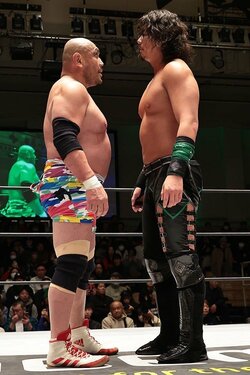 ジェイク・リーと藤田和之、3.2名古屋大会に向けバチバチの睨み合い！ いざ、注目のシングル初対決へ