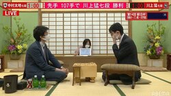 川上猛七段が中村太地七段に勝利 午後7時から二次予選進出かけて対局／将棋・朝日杯