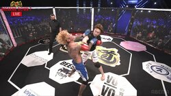 【画像】左右のストレートを打ち抜かれる「おでんツンツン男」