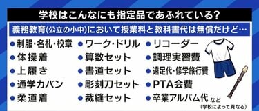 制服や体操服、リコーダー…書道用と書初め用も別？義務教育=無償のはず