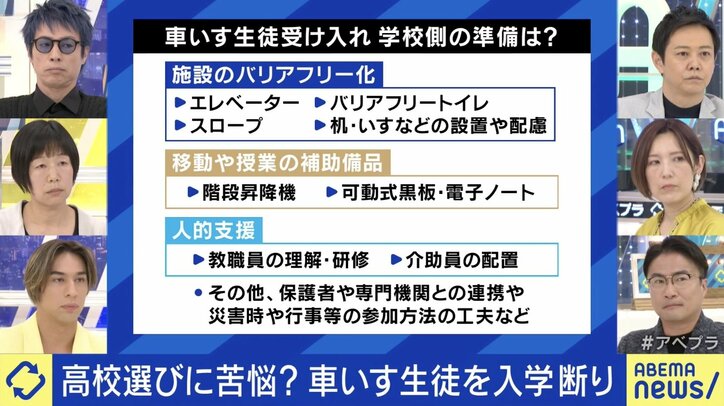 車いす生徒受け入れ、学校側の準備は？