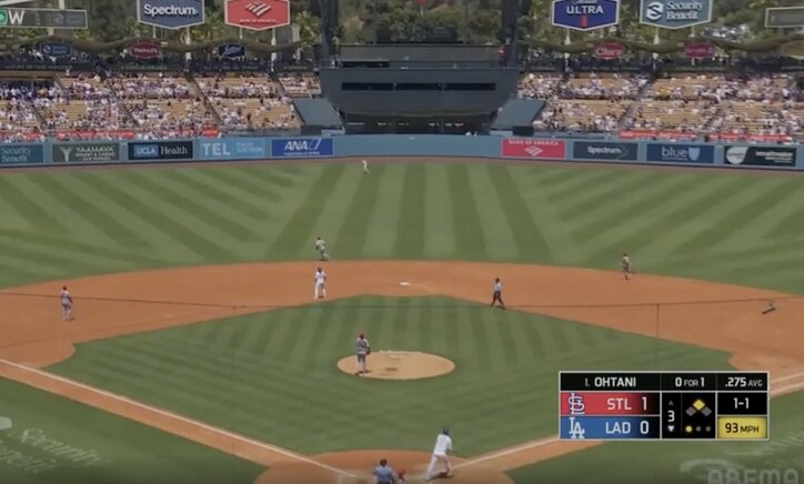 【写真・画像】もうワケわからん！大谷翔平の足で“まさかの展開”「行けちゃうんだ？」解説者ドン引き… 笑うしかないスピードで“爆速到達”　1枚目