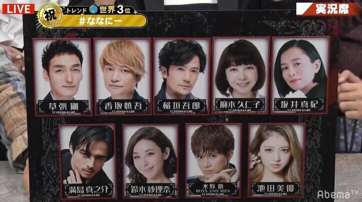 「ななにー人狼」草なぎと香取の“兄弟喧嘩”がまさかの結末 「めちゃくちゃ面白い」「騙された」