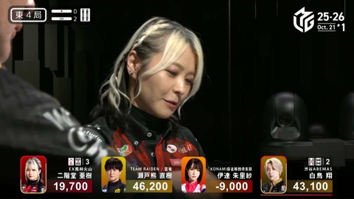 こんな牌は“めっ！”かわいすぎる43歳・二階堂亜樹、お茶目な捨て牌仕草