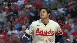 大谷翔平、髪を振り乱して"ぐぬぬ顔" 悔しさあふれるバット回しに「まだまだ！」「今のは狙いたかったよね」