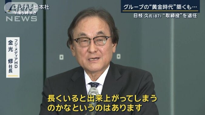 フジ・メディアHD　金光修社長