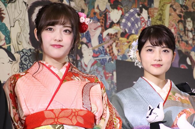 乃木坂松村&若月の晴れ着姿を片岡愛之助がベタ褒め 8枚目