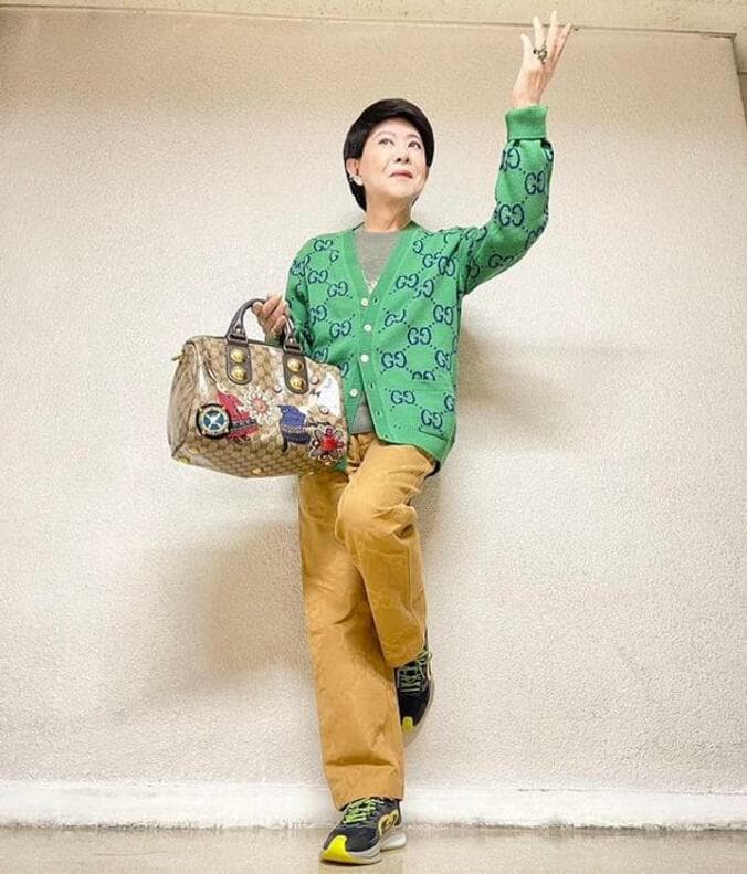  美川憲一、全身『GUCCI』の春コーデを公開「ゴージャス＆キュート」「センス良すぎ」の声  1枚目