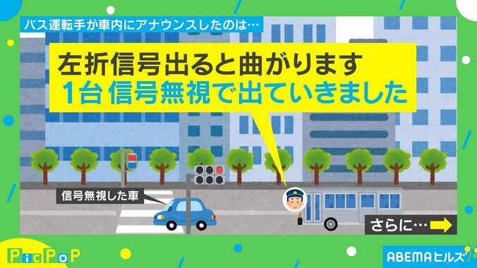 バスの運転手の“実況アナウンス”