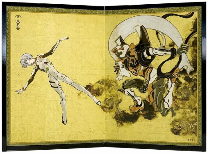 エヴァ機体と国宝が融合！「EVANGELION 風神雷神図屏風」が7月17日より発売決定 2枚目
