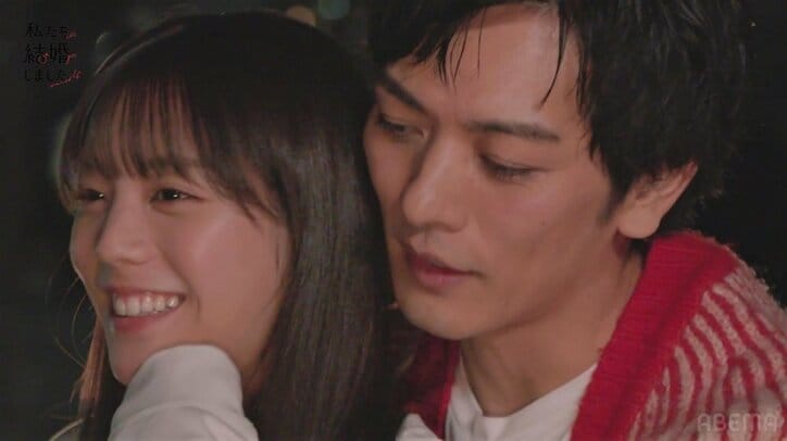 貴島明日香、15歳年上夫と屋上で密着しながら晩酌！緊張する夫に「照れてるの？」『私たち結婚しました4』第3話