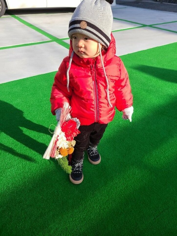 小原正子、兄のおさがりのニット帽を被った娘に驚き「もう誠八にしかみえない」