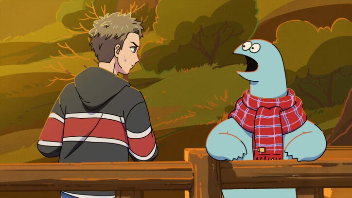 アニメ「ギャルと恐竜」恐竜がひとりでお出かけ!?第7話先行カット&あらすじ公開