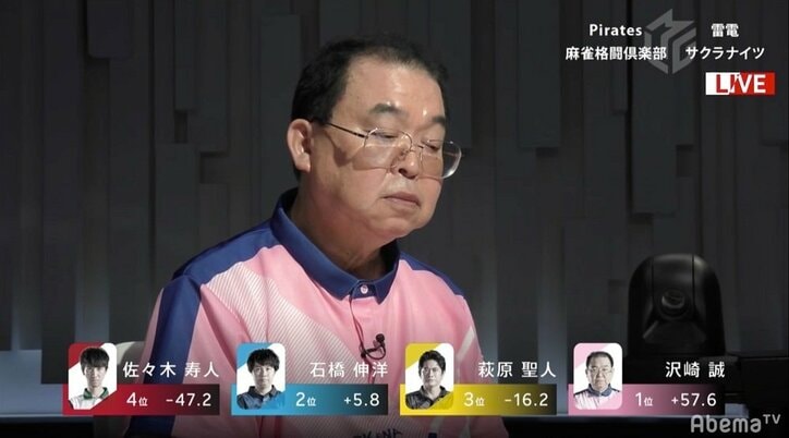 サクラブレード一閃！　KADOKAWAサクラナイツ、沢崎誠で新規参戦初勝利／麻雀・Mリーグ