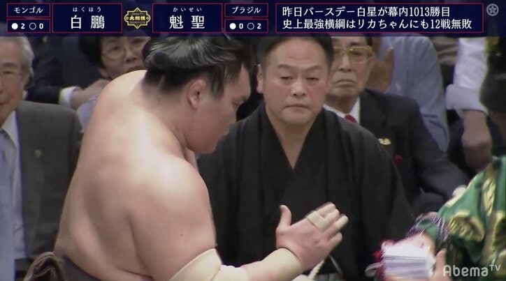 上手くて強くて圧倒的　横綱・白鵬が磐石の3連勝　視聴者から「強すぎる」と感嘆コメント相次ぐ