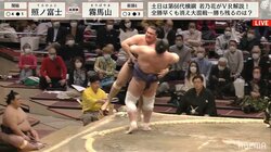 「ダメだぁ…という顔ｗ」霧馬山、照ノ富士に吊り出され… 観念した様子に反響