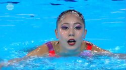 17歳の“かぐや姫”世界水泳AS、日本のホープ・比嘉もえがソリストとして世界デビュー「斜めに5回転もするんです！」と解説仰天の高難度演技