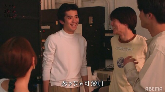 川島海荷、メンノン撮影現場でウェディングフォト！「妻のうみちゃんです」と年下夫も大喜び『私たち結婚しました3』第6話 7枚目