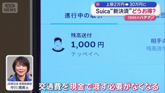 「交通費を現金で渡す必要がなくなる」