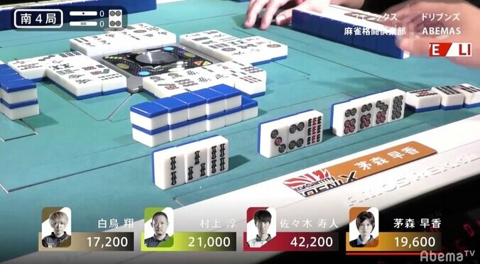 「茅森さん、すいません！」熱血実況も思わず謝る天才・茅森早香の巧みな打ち回し／麻雀・Mリーグ 2枚目