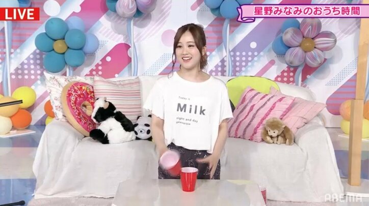 「さすが、かわいいの天才」星野みなみ、“ゆるふわおうち時間”の紹介に視聴者歓喜【乃木坂電視台 Part7】