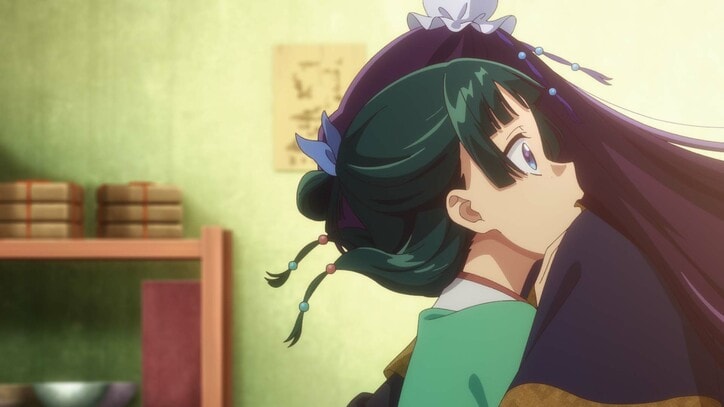 壬氏＆猫猫、ドキドキの“首噛みシーン”に「きゃあー」「ラブコメが激しい！」アニメ「薬屋のひとりごと」2期最終回