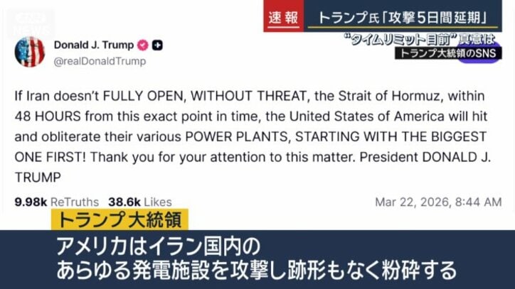 トランプ大統領のSNS