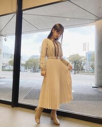 柏木由紀、春らしいワンピースの私服ショット披露 「可愛すぎ」「世界一似合う」とファン絶賛