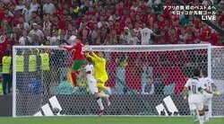 「ロナウドもびっくりの高さ」モロッコ代表エンネシリの超高打点ヘッドに本家も「マジかよ」な顔