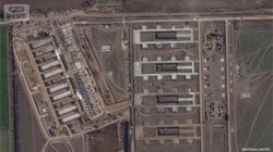 衛星画像がとらえた８本の“レーン”　ロシア軍６週間でジェットドローン発射拠点建設か