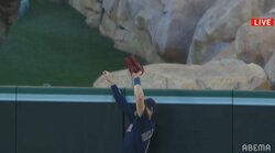 大谷翔平に強敵現る！？味方の大飛球を相手外野手が超絶美技の「ホームランキャッチ」フェンスギリギリで大ジャンプ