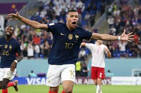 【W杯】エムバペ2発！　王者フランスがデンマークをねじ伏せ、ベスト16一番乗り