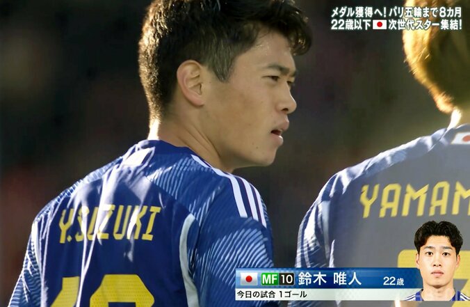 「さすが10番や」Ｕ－22日本代表・鈴木唯人の技巧的ミドルが「綺麗なゴール」など話題！思い出の日本平で価値ある一発 1枚目
