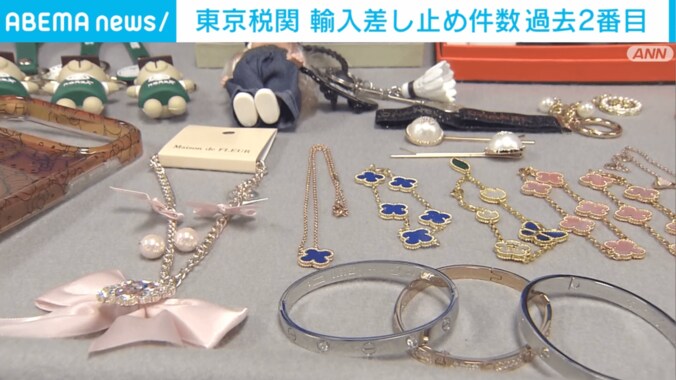 差し止められたコピー商品