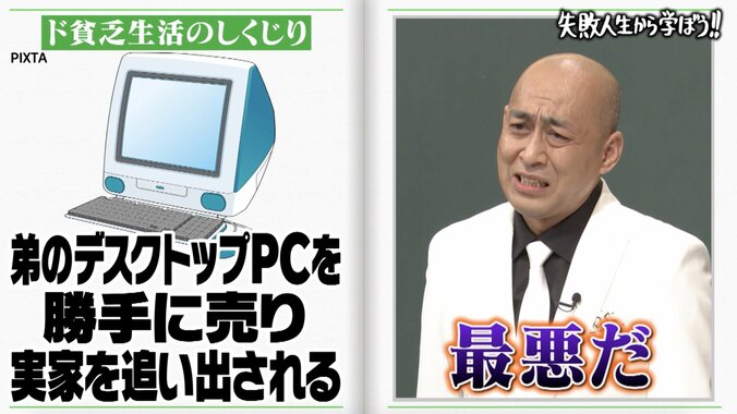 携帯代払えず弟のPCを勝手に質屋へ 錦鯉・長谷川、土下座するも実家を追い出される 2枚目