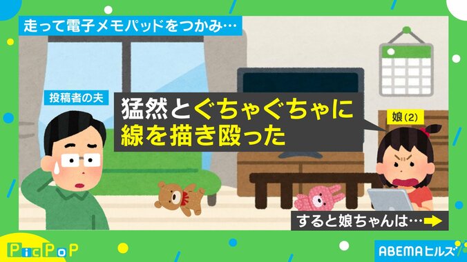 人生4周目くらい！？ 父に叱られた2歳時の“仰天行動”に「うちの娘もこうなってほしい」「大人だわ」と驚きの声 1枚目