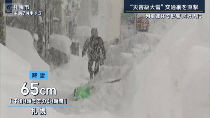 統計史上最大の降雪