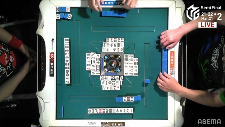 ハイテイなんてツモらせない 石橋伸洋、連続カンで2軒リーチを防ぐミラクルプレー 実況も絶叫「見たことない!」/麻雀・Mリーグ