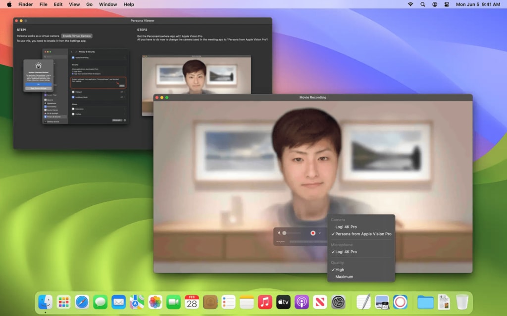 Apple Vision Proを着けたままビデオ会議に参加できる専用アプリ「Persona Viewer」日本企業が共同開発
