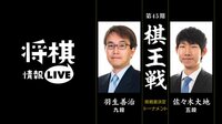 棋王戦 挑戦者決定トーナメント羽生九段 対 佐々木五段