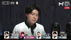 跳満じゃ許さない！若獅子・渡辺史哉、ダマでも高目倍満の特大爆弾をリーチで発射「でけーー！」「勇気のリーチ」／麻雀・Mトーナメント