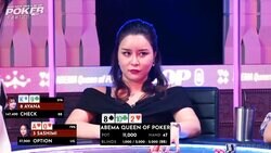 もはや“曲芸”の域 ポーカー女子が転がした2枚のチップが…テーブルの端から端まで転がす“かくし芸”にファン「コロコロw」／ポーカー・AQOP