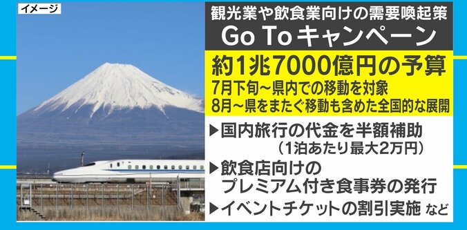 国内旅行の半額補助やプレミアム付き食事券発行 「Go Toキャンペーン」7月下旬開始へ 1枚目