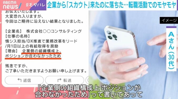Aさん（30代）に届いた“不採用”通知