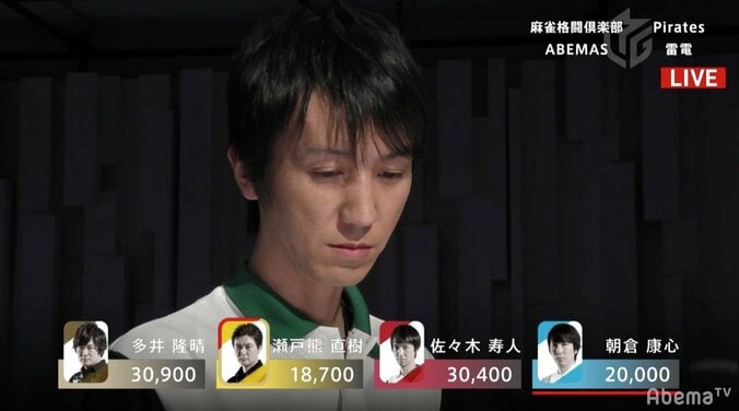 “大魔王”襲来！　佐々木寿人、周囲を震撼させる個人3連勝／麻雀・大和証券Mリーグ 1枚目