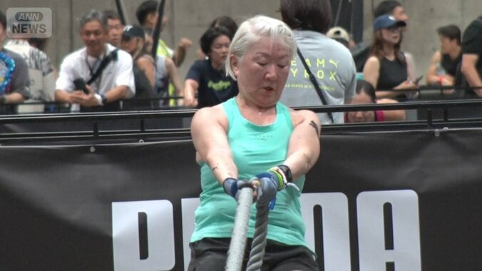 74歳女性が限界挑戦「できないと言ってはいけない」　過酷フィットネスレース「HYROX」を激走 1枚目