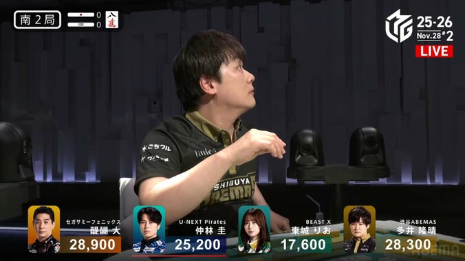 多井隆晴が何か反応しキョロキョロした瞬間